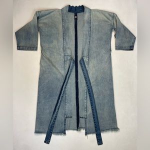 NSF Kimono Denim Jean Jacket Women Small Blue
